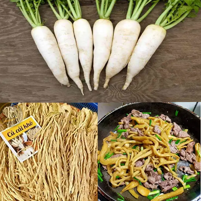 1kg Củ cải sấy khô thái sợi rất dễ chế biến tiện lợi an toàn Cam kết chất lượng Thiên Thảo Orgnic Hữu cơ Hữu cơ Food