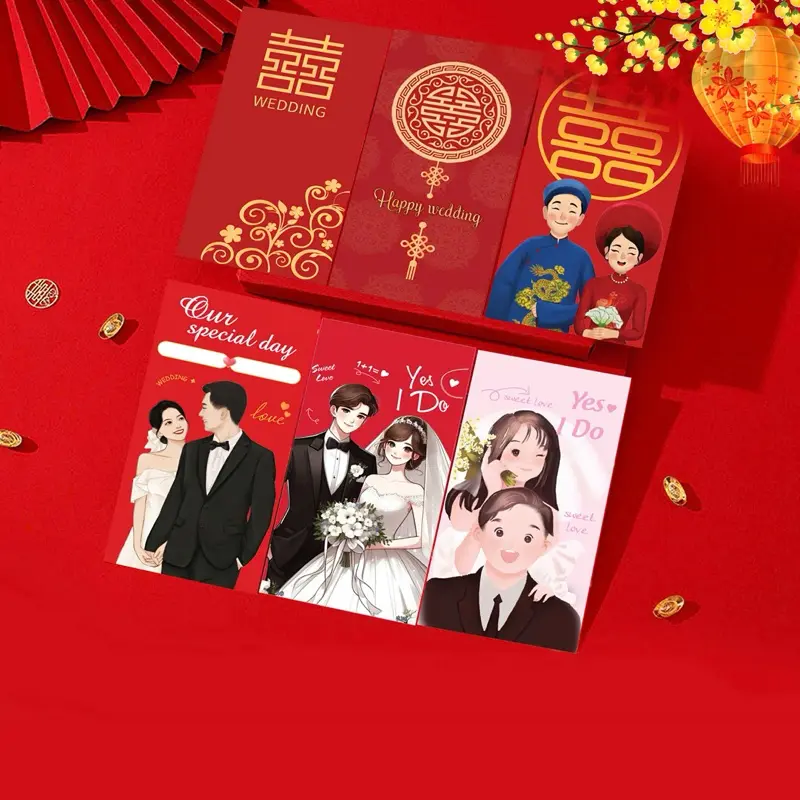 Bao lì xì Cưới, lì xì ăn hỏi, blx Gieo duyên, Lì Xì Hỷ Bao lì xì đám cưới đám hỏi, lì xì mâm quả 2