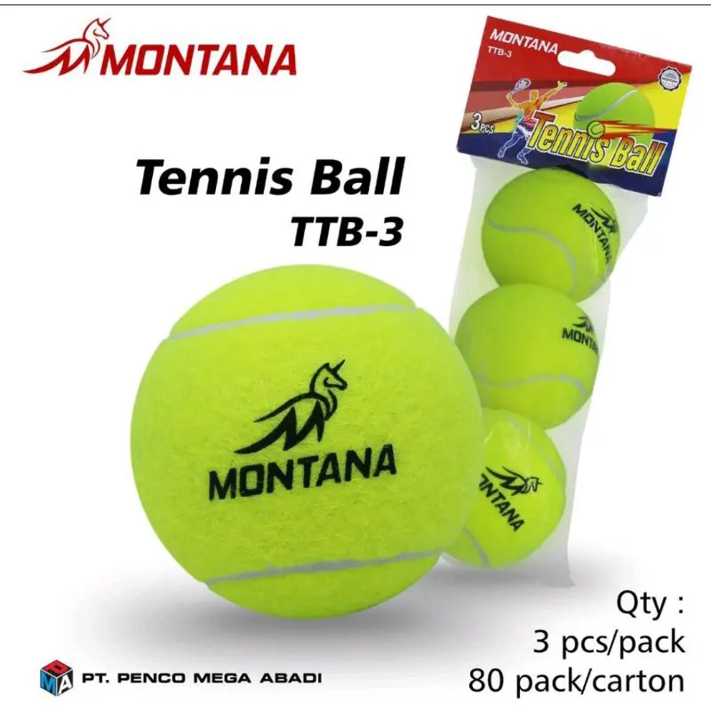 BEST SELLER BOLA TENNIS MERK MONTANA mutu pantulan nya bagus standard