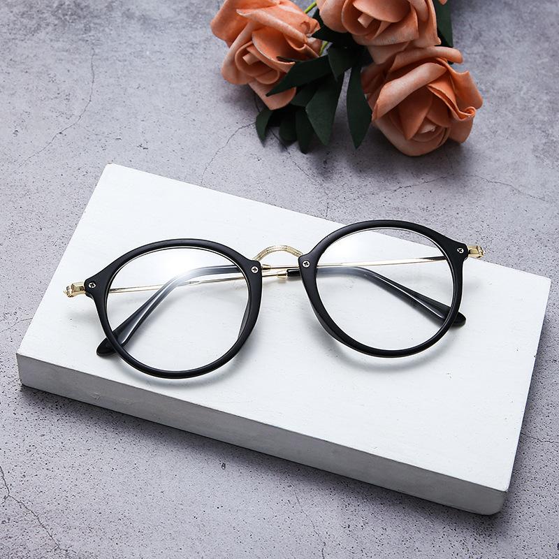 Gọng kính cận mắt mèo mắt kính không độ nữ đẹp chống tia UV và ánh sáng xanh 074