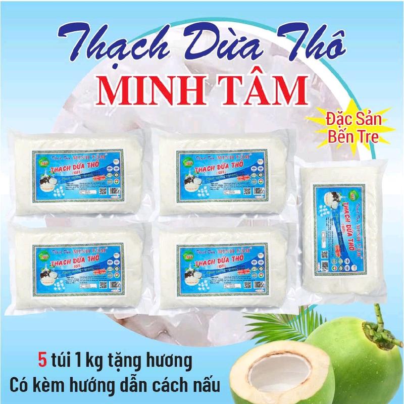  Combo 5kg thạch dừa thô Minh Tâm kèm hương 