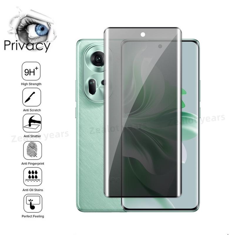 Product Introduction of Kính Cường Lực Bảo Vệ Màn Hình Riêng Tư, Reno11Pro, Dành Cho Oppo Reno 11, 10, 9 Pro Toàn Cầu, Reno11 5G, 11Pro, 10PRO +, 9PRO +, Bề Mặt Cong Bao Phủ Toàn Bộ, Chống Gián Điệp, Thích Hợp Cho Điện Thoại Di Động 19