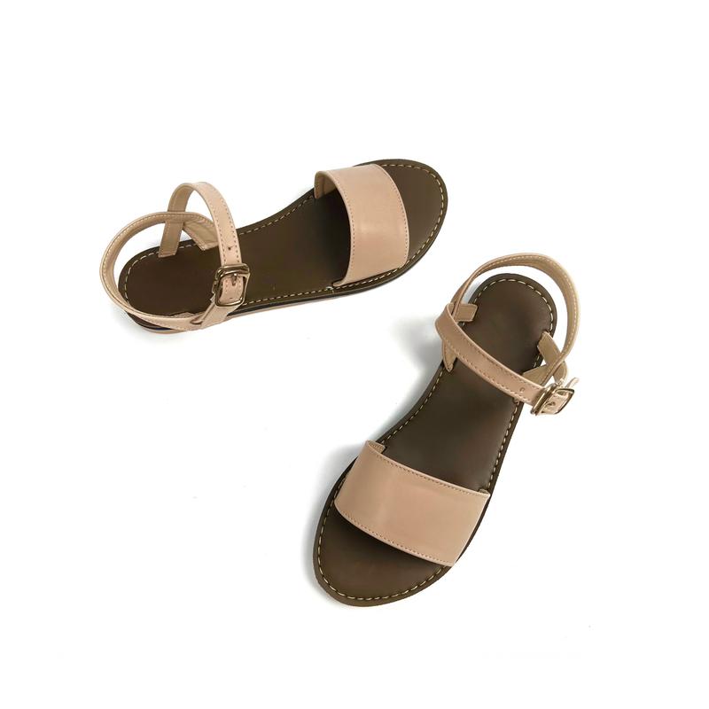 Giày sandal nữ quai ngang đế bệt shopsandal nữ đi học đi chơi đi làm, big size 34-42
