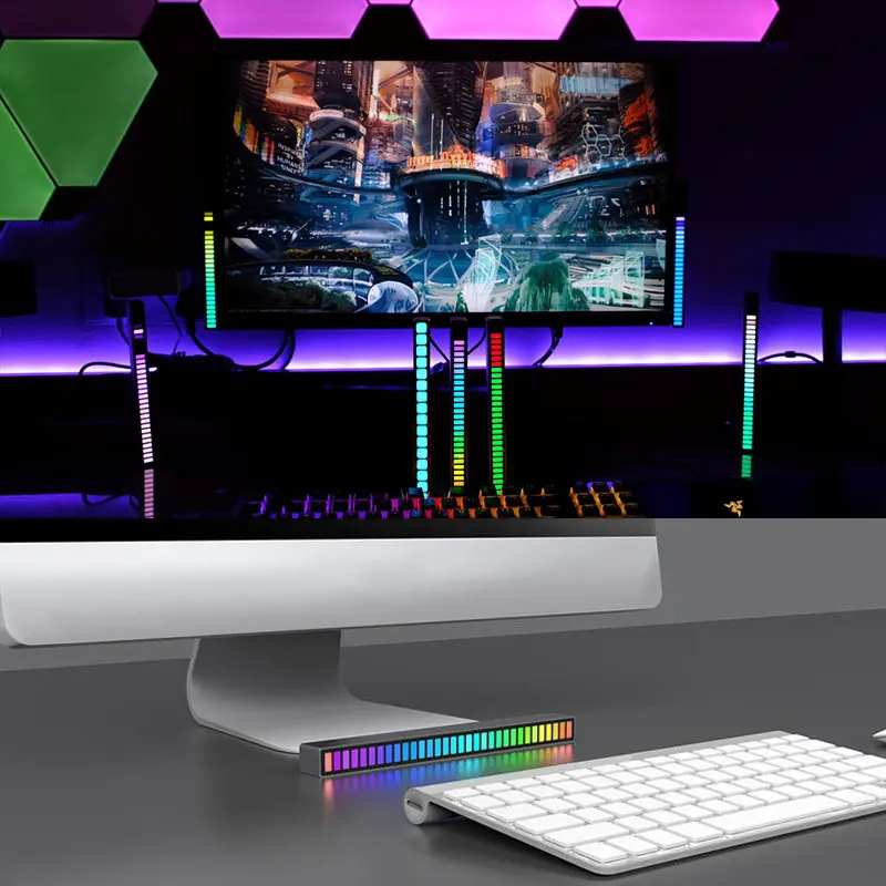 Thanh đèn Led 3D RGB nháy theo nhạc 4