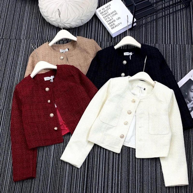 Áo dạ tweet 2 lớp dầy dặn lót lụa cao cấp aoda  tweed