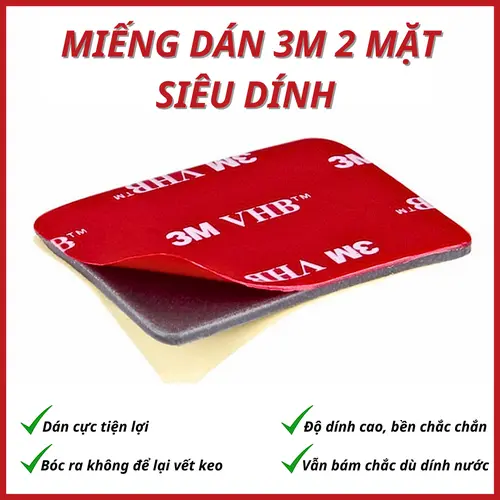 Miếng dán 3M 2 mặt siêu dính độ bền cao chắc chắn tiện lợi