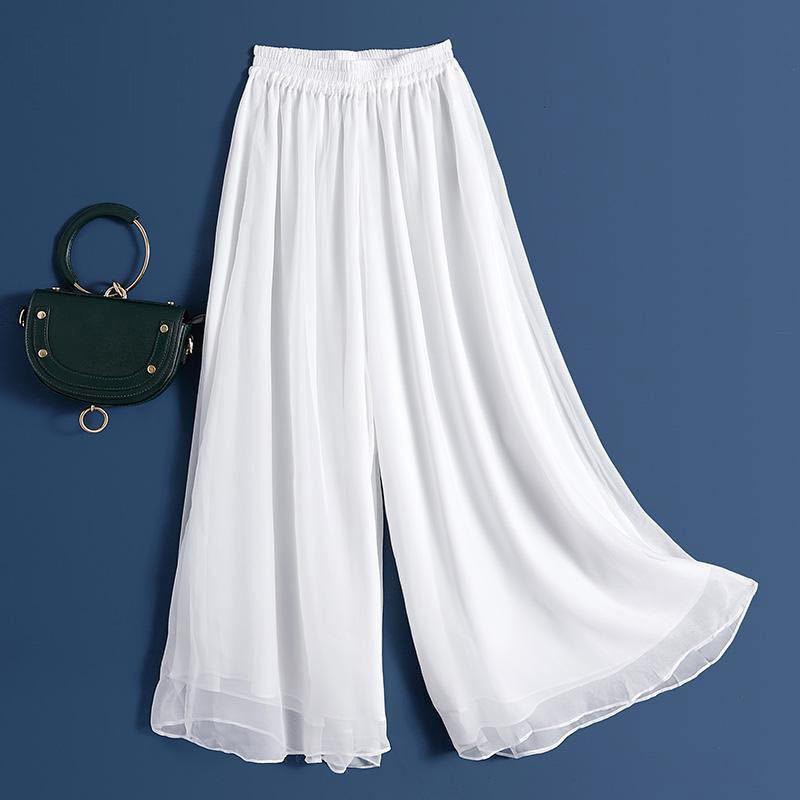 Product Introduction of Quần Ống Rộng, Chất Liệu Voan Xếp Nếp, Hai Lớp, Váy Khiêu Vũ xòe Lộng Lẫy, Dễ Phối Đồ, Quần Cạp Cao Dáng Rộng Vừa Vặn, Cropped Xén, Phong Cách Harem, Hợp Xu hướng 5