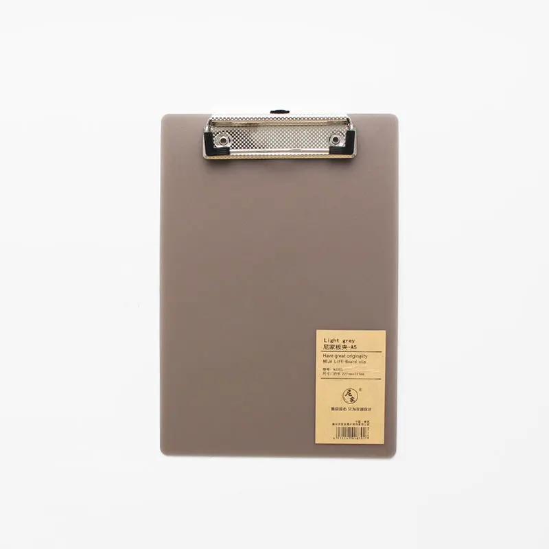 Kẹp Bảng, Phong Cách Muji, Thiết Kế Đơn Giản, Trong Suốt, Thích Hợp Đọc Tài Liệu Viết 4