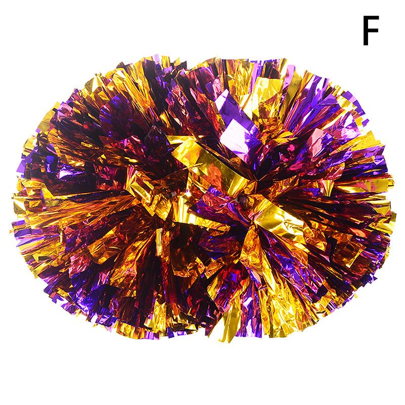Product Introduction of Handle Style Cheerleader Pom Poms Metallic Streamer Sport Match Vocal Dance Party Concert Decorator Props Club Supply 40