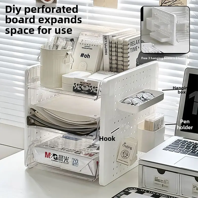 File Storage Rack/Office Storage Rack/Desktop Multi-Layer Data File Rack/Shelf Bookshelf