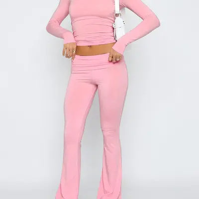 VS PINK store BLING Long sleeve and black/ silver pants set