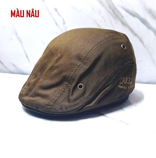 Mũ bê rê thời trang bít đuôi Mũ nồi nam, Nón Beret, Nghệ Sĩ thời trang, Nón mỏ vịt - Mũ Nồi Nam (Màu Nâu)