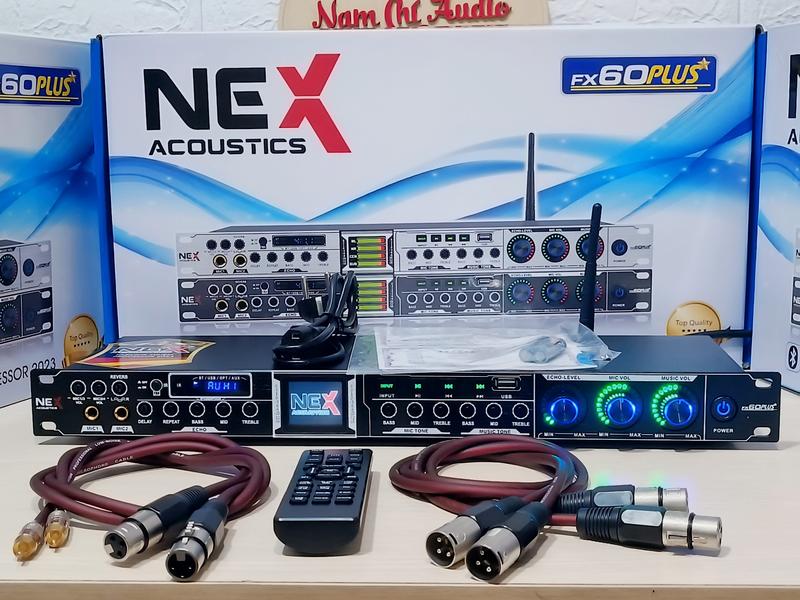 Vang cơ Lai Số FX60 PLus 2024 Kèm Dây CANON Có Chống Hú Kết Nối Quang Học OPTICAL BLUETOOTH USB AUX1,AUX2