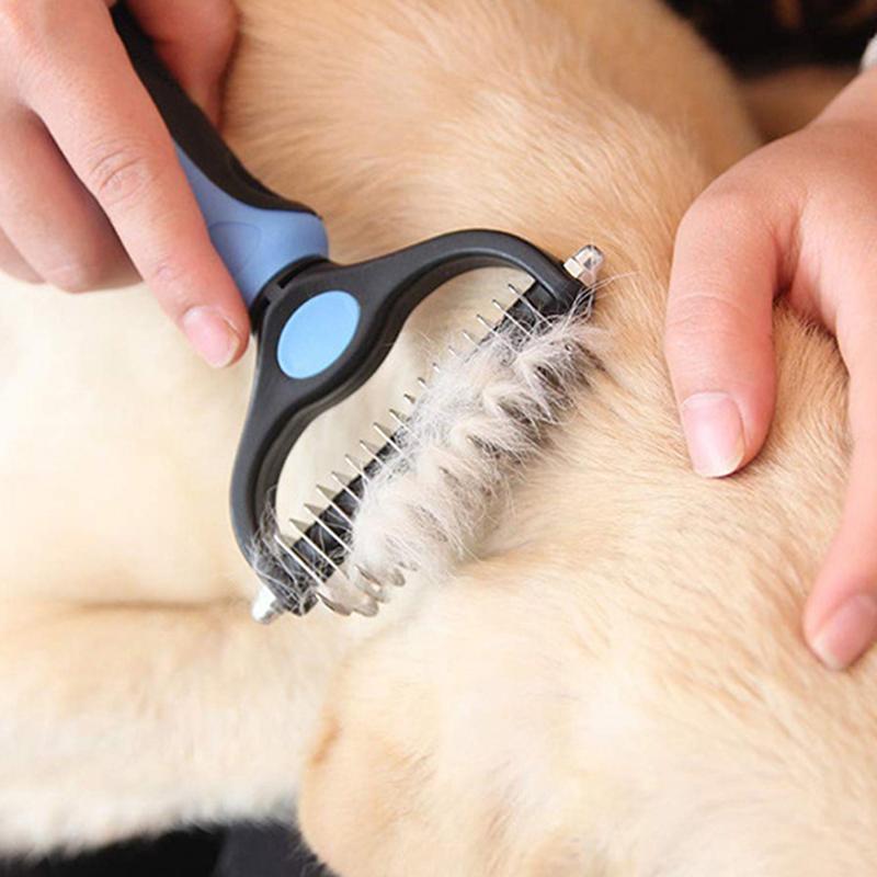 Product Introduction of Professional Pet Brush Dog Hair Remover Pet Fur Knot Cutter Puppy Cat Comb Brushes Dogs Grooming Shedding Supplies 5