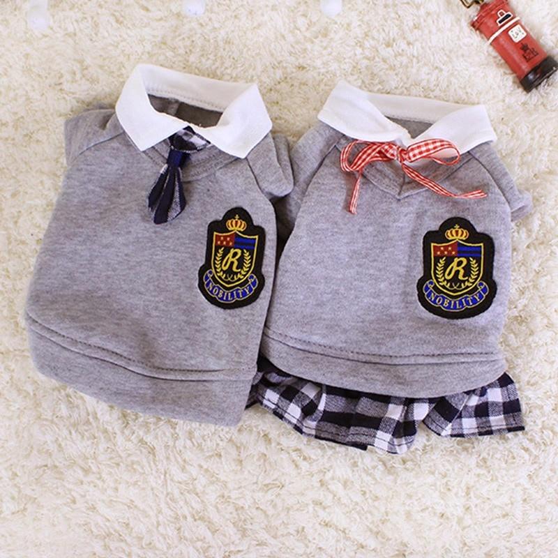 Couple Pet Dog Clothes Pet Uniform Clothing for Small Medium Dogs Costume Chihuahua Puppy Pet Shirt Clothes 5