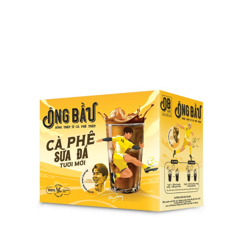 Cà Phê Sữa Đá Tươi Mới Ông Bầu Hộp 240G/ 255G - Cà Phê Muối 220G – Coffee Ông Bầu - NUTIFOOD - YOOSOO MALL Socola