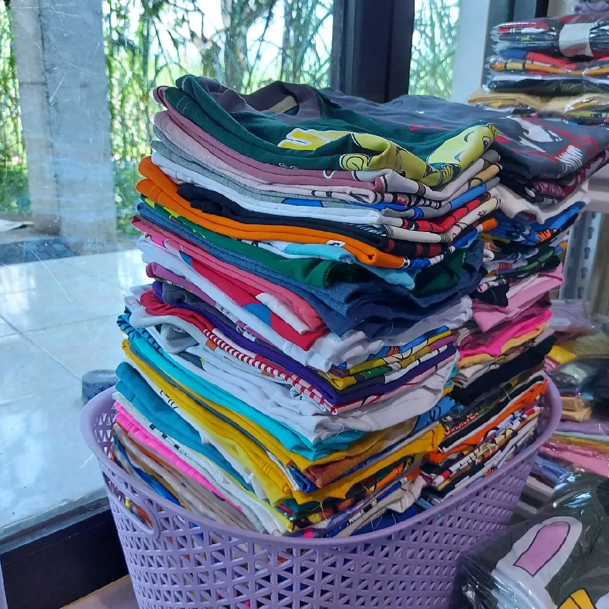 Kaos anak cowo cewe random isi 2pc Motif Sablon