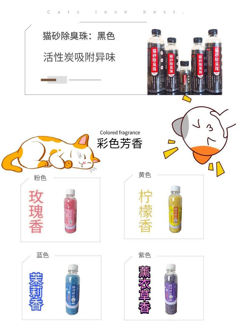 Product Introduction of Cat Litter Deodorizer Beads, Deodorant for tofu cat litter, automatic cat litter box, sand, bentonitecats 2