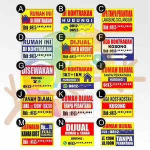 Spanduk Banner Jual Rumah Kontrakan free desain