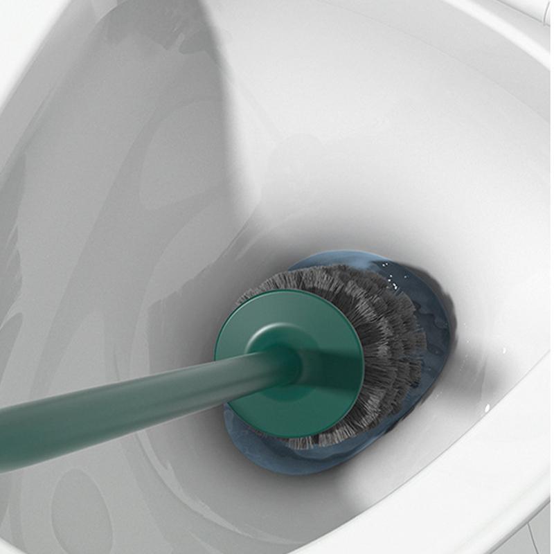 Product Introduction of Wall Mounted Toilet Brush Set, 1 Set Including Toilet Brush & Holder & Plunger, Household Bathroom Cleaning Tool Set 8