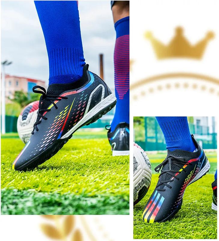Product Introduction of Soccer shoes for men fashion sneakers football shoes century Cup same new Messi long spike broken nail professional football shoes sport running shoes big size 35-45 47