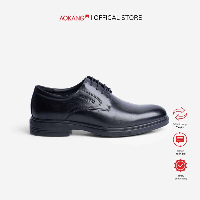 AOKANG | Giày Tây Nam Cao Cấp Được Làm Bằng Da Bò Thật Nhập Khẩu Từ Ý, Kiểu Dáng Derby Rất Phù Hợp Trong Môi Trường Công Sở Và Dạo Phố [1231211125] giay  derby