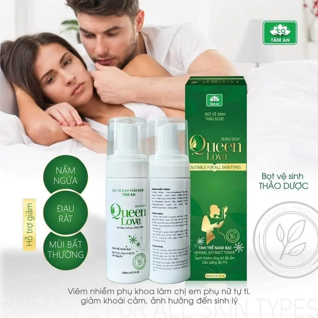 Dung dịch vệ sinh phụ nữ Queen love Tâm An
