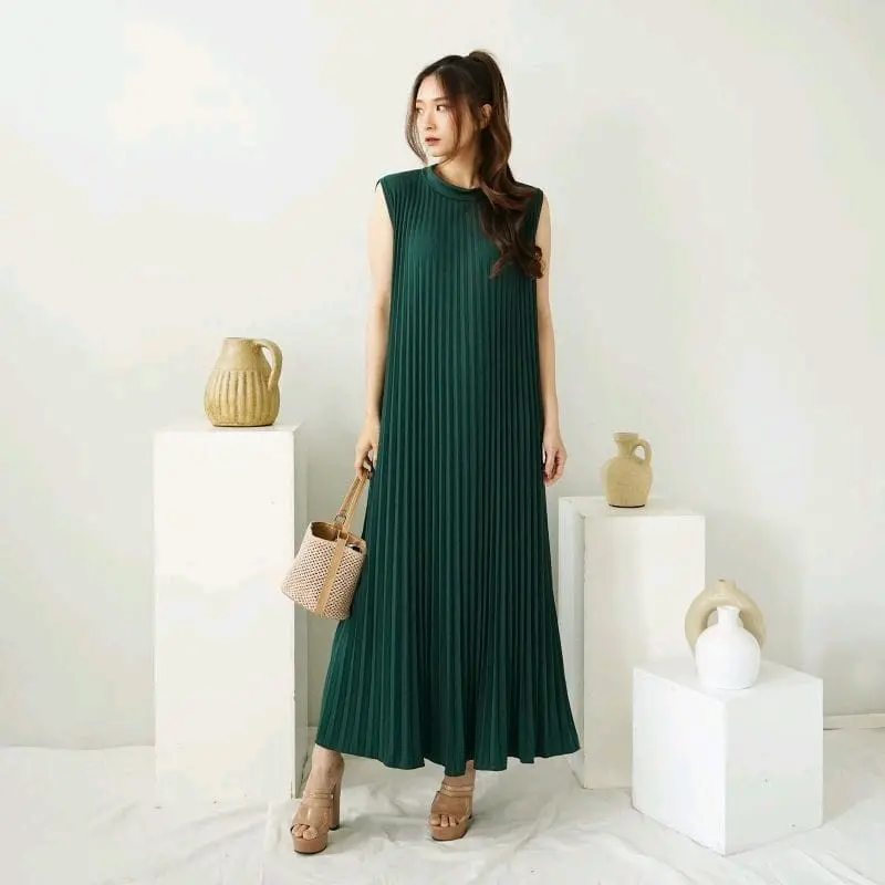Dress plisket / Gamis Plisket Payung /  inner dress gamis plisket 3