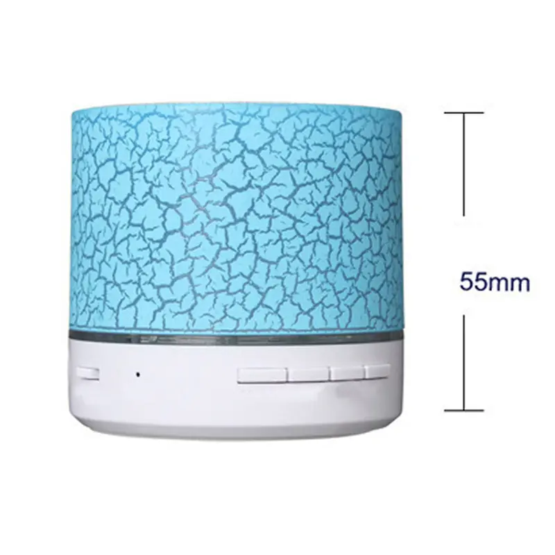 Vrfirvn - Loa Bluetooth-compatible di động A9, đèn LED nứt, đĩa U, thẻ TF, loa siêu trầm, máy nghe nhạc điện thoại 4