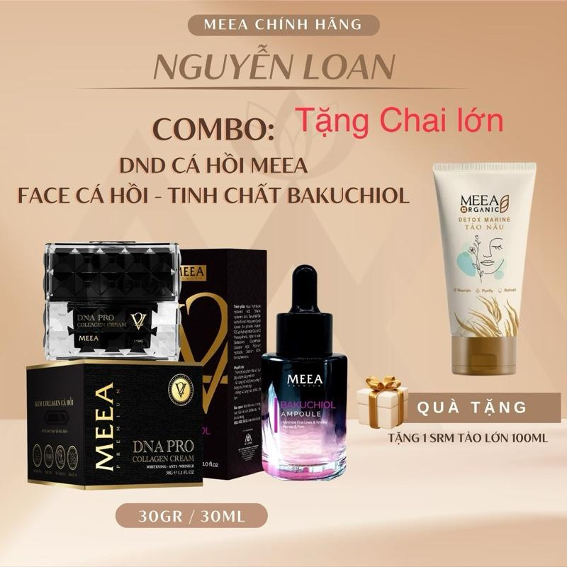 Tặng Sữa Rửa Mặt Tảo Nâu Lớn Full Size  Combo Lớn Face Collagen Cá Hồi ( Serum 30ml /Kem dưỡng 30gr ) Face Collagen Cá Hồi. Skincare
