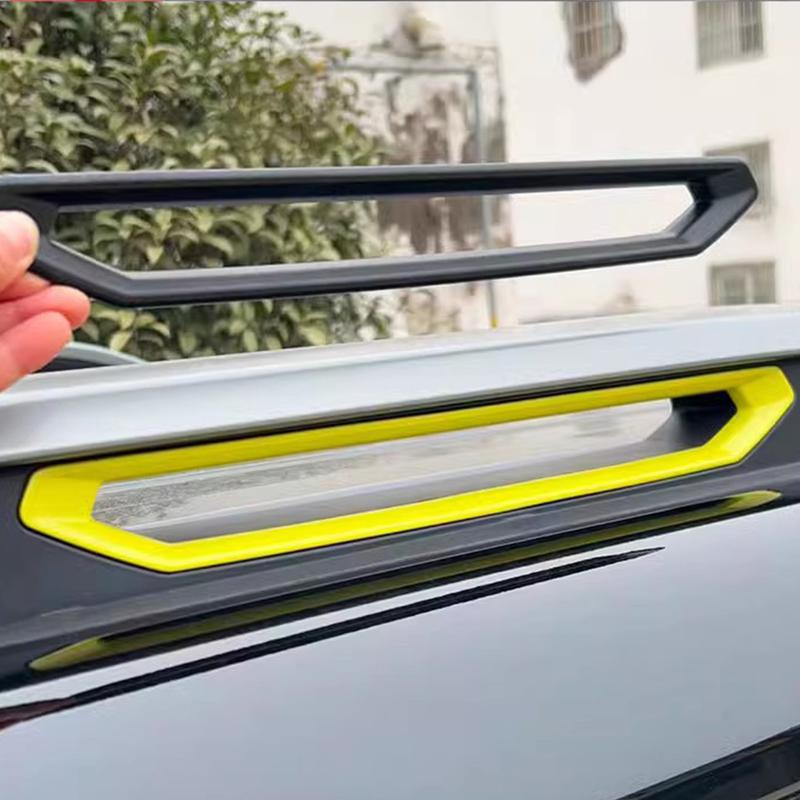 Product Introduction of 6Pcs Roof Luggage Rack Decorative Strip Plate Cover For Chery Jetour TravellerJetour T2 2023 2024 Carbon Fiber and Black #468368 22