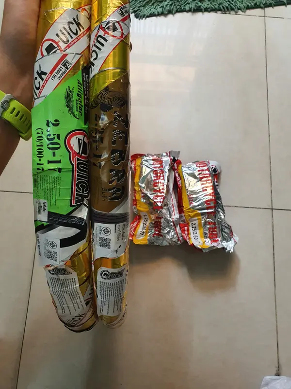 Cặp vỏ lốp xe Quick gai zin Honda Dream, CUB, 67 size 2.25-17 và 2.50-17, vỏ dùng ruột - hàng nhập khẩu Thái Lan 3