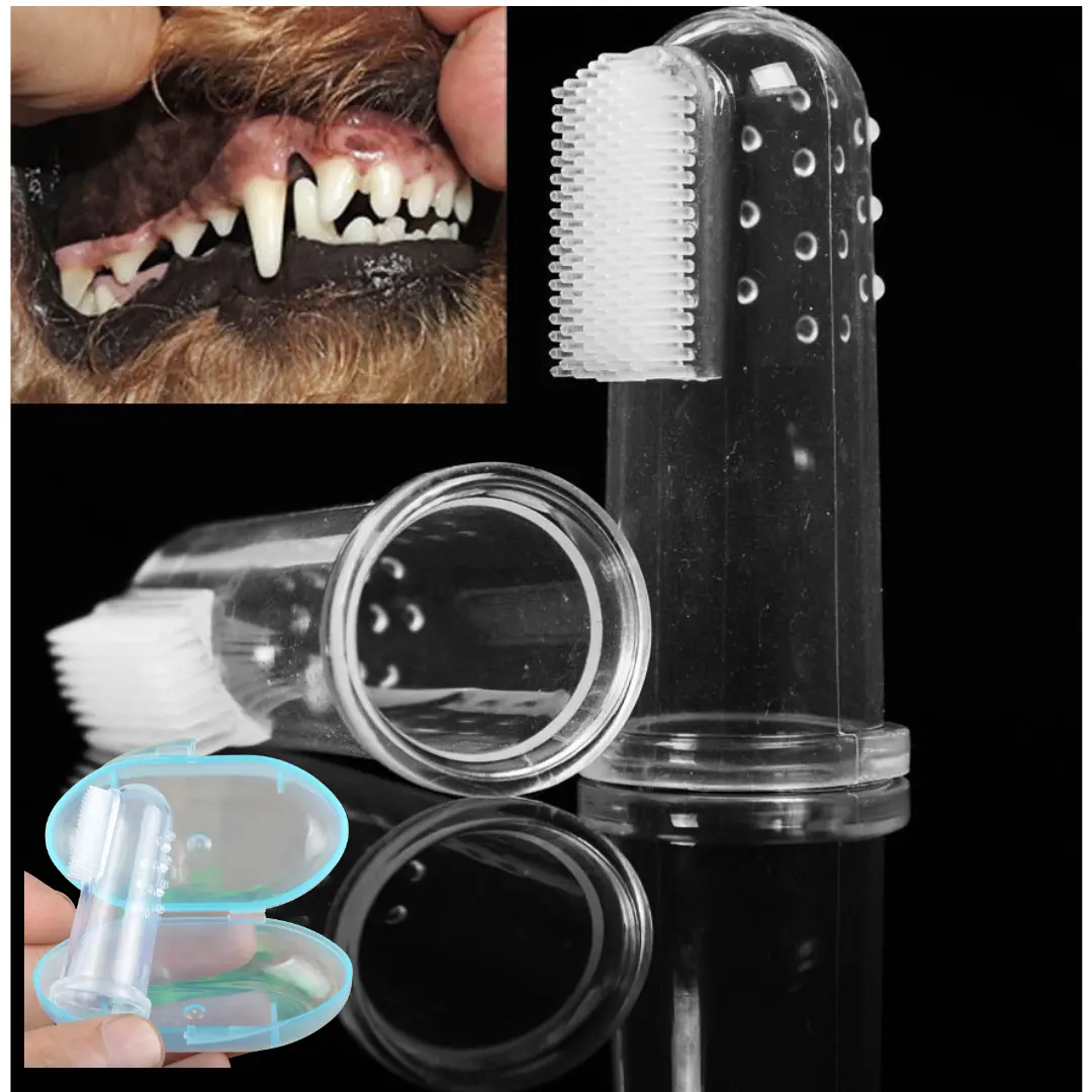 Toothbrush/ sikat gigi hewan anjing/ kucing /Sikat Gigi Jari