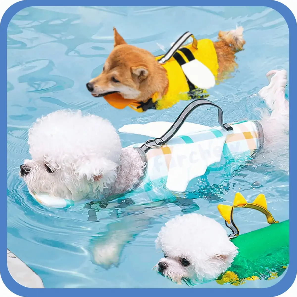 Service dogs toy [SG] Pet Life Jackets Adjustable Swim Vest for Water Safety Pet Swimming Life Vest - Small/Medium/Large Dogs