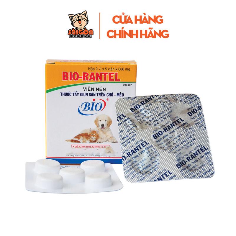 Viên xổ tẩy giun cho cún mèo BIO RANTEL CHÍNH HÃNG