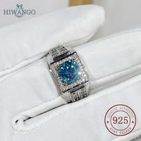 Gambar HIWANGO 925 Cincin Pria Berlian Penuh Zircon 5A Biru Platinum Berlapis Bukaan Mewah Perak Pt950 dari HIWANGO Kab. Gresik 4 Tokopedia
