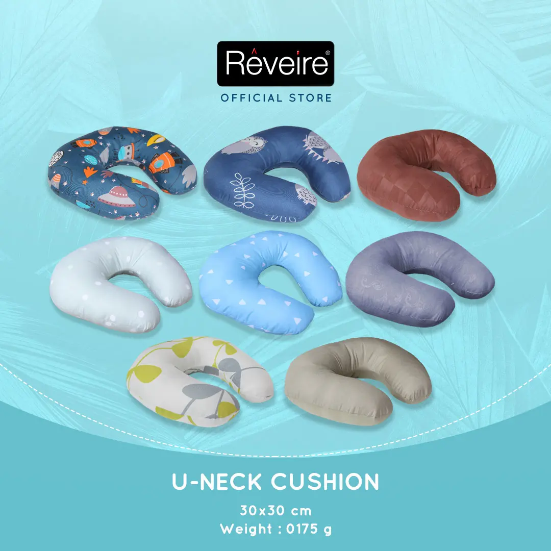 Bantal leher Travel Reveire Travel Pillow U Neck Random Motif