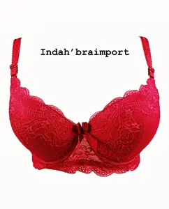 COD Bra/BH Busa Wanita Brokat Kawat Termurah BRA TELARIS CUP B BRA KAIT 3 BH IMPORT