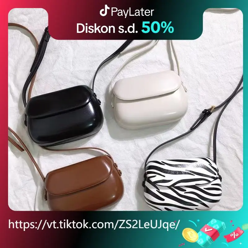 Tas Selempang Bahu Sederhana Fashion Serba Guna Wanita Hitam Slingbag Cewek DMTS014 Diamond Bagmaker
