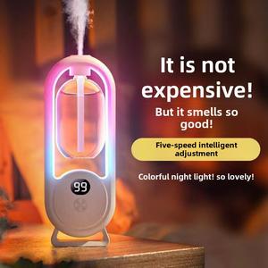 Aroma Diffuser Automatic Aerosol Dispenser Household Indoor Fragrance Machine Fragrance-Spraying Bathroom Bedroom Deodorant Charging Aroma Diffuser Black Bottle Black Bottle Car Fumigation Floral  sgaroma  therapy toilet freshener airwick  machine fragran