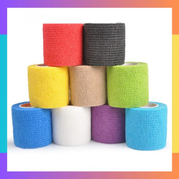 Băng keo thể thao đá bóng cuốn cổ chân cổ tay cao su non vải hỗ trợ thi đấu và tập luyện 0