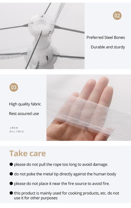 Product Introduction of Dining Table Cover, Food Cover, Dust-proof and Fly-proof Food Cover, Leftovers, Large Food Net. 6