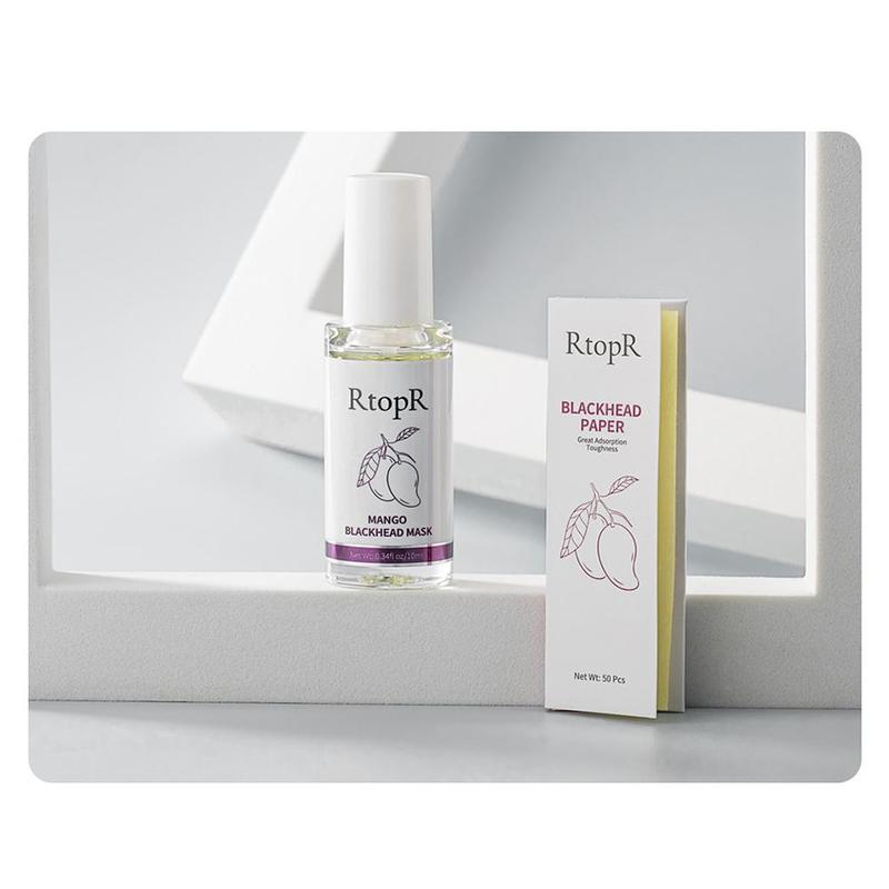 Product Introduction of RtopR Cleaning Pores Peeling Off Nose Mask Mango Blackhead Mask Shrink Pores Serum Skincare 28