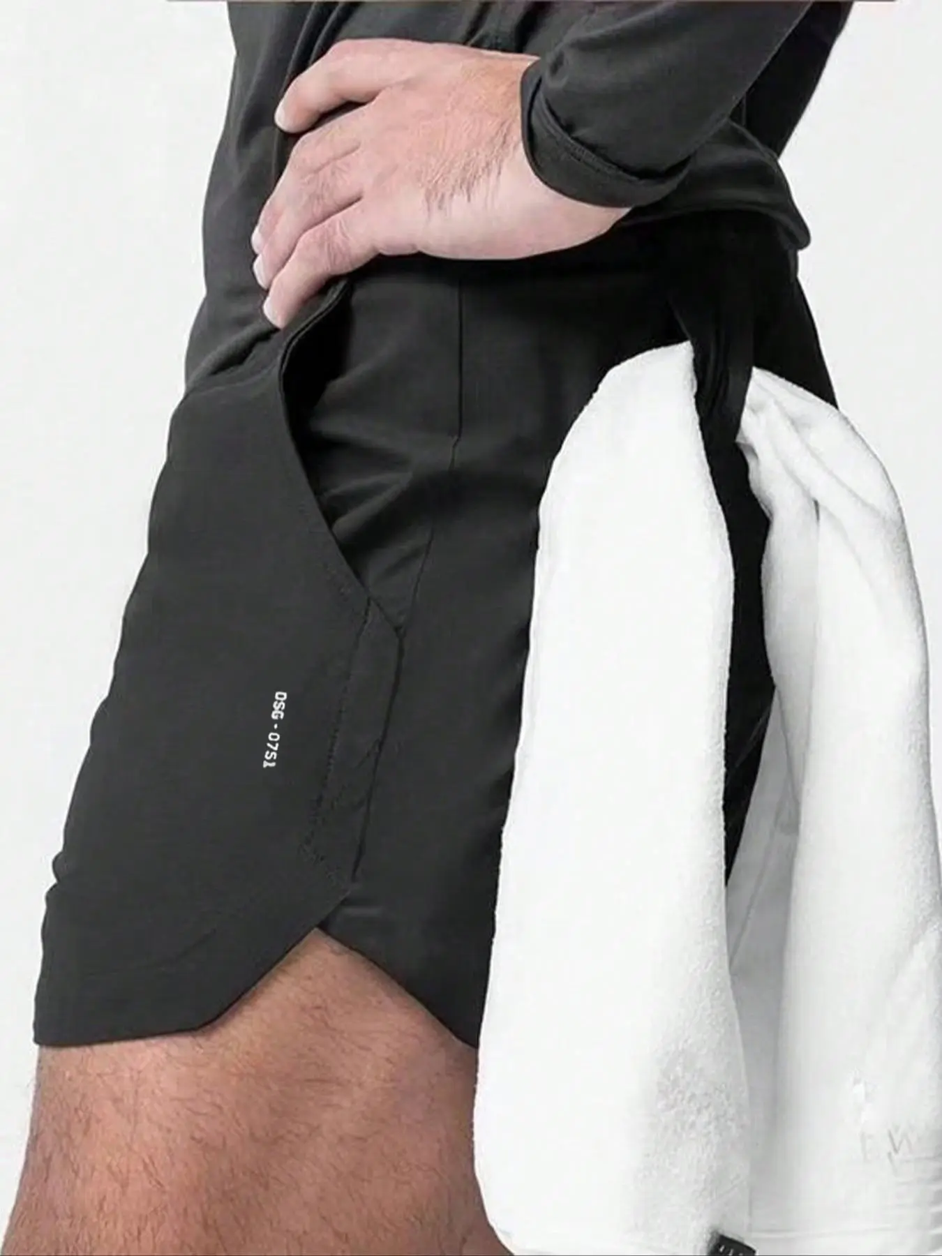 Men's Regular Fit Letter Print Gym Shorts, Casual Breathable Quick Drying Shorts for Gym Workout Running, Menswear for All Seasons