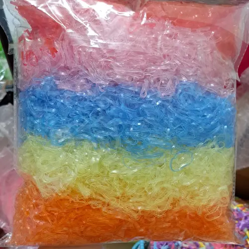 [ M22 Size trung  ] 500g Thun cột tóc size trung mix 5 màu loại 1 dẻo cho mẹ và bé bịch nửa kg Phụ Kiện Tóc Cài Tóc Voi
