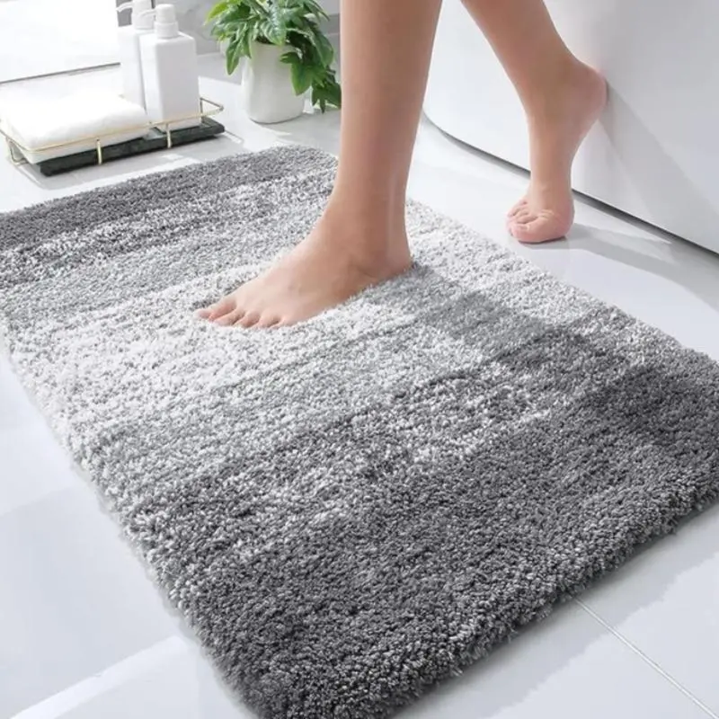 Bathroom Mat, 1 Count Non-slip Soft Absorbent Bath Rug, Machine Washable Bath Mat for Bathroom Floor, Tub and Shower 6