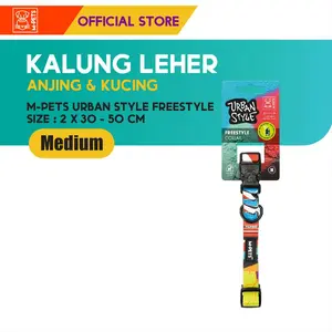 M-Pets Urban Style Freestyle Collar Size M / Kalung Anjing