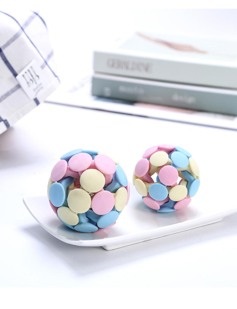 Product Introduction of Cat Color Matching Bell Toy Ball Macaron Three-Color Woven Ball Dog Cat Self-Hi Supplies 14