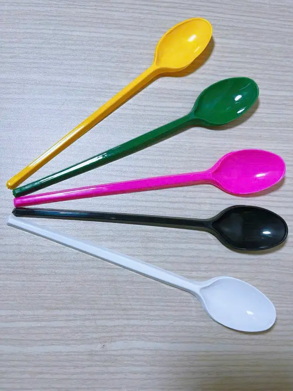 Muỗng Trà Sữa Dài 20cm Nhựa PP Nguyên Sinh Đủ Màu 50 Cái/Bịch 1