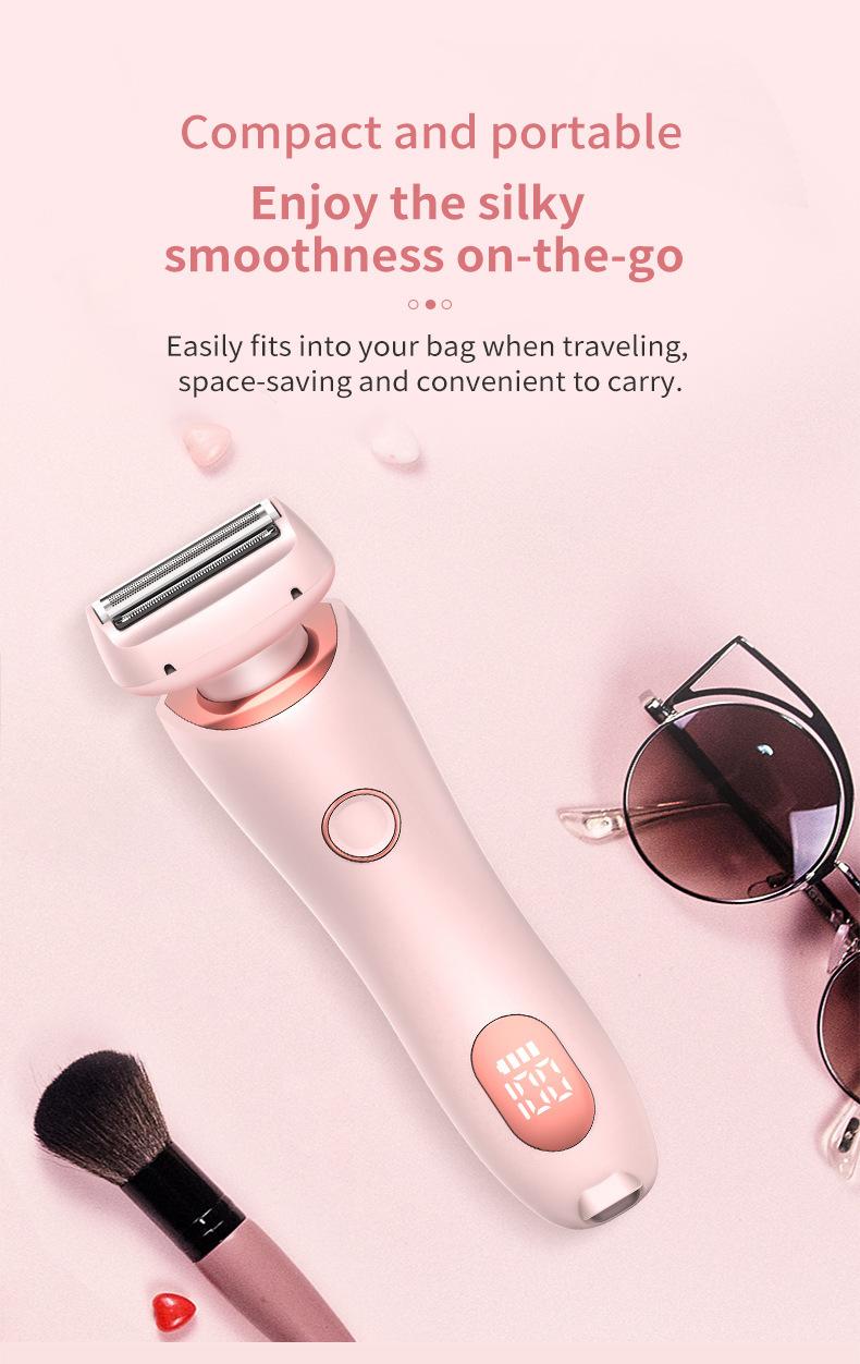 Product Introduction of Ladies Electric Shaving Machine Double Head Female Shaving Knife Female Armpit Hair Private Pubic Hair Household Hair Removal Knife Beard Knife 9